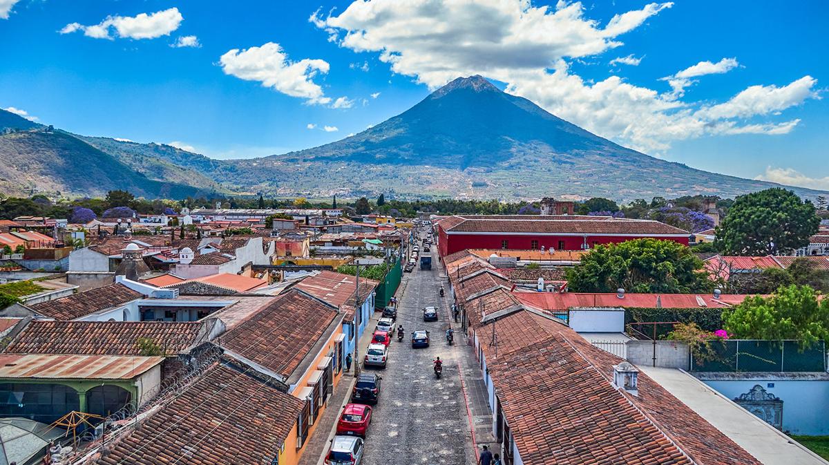 Colonial Antigua Guatemala cityscape