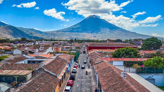 Colonial Antigua Guatemala cityscape