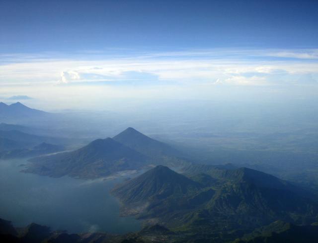 Guatemala volcanoes landscape