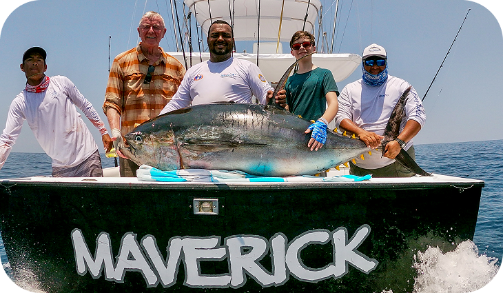 Maverick sportfishing boat