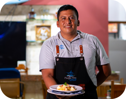 Chef preparing fresh cuisine